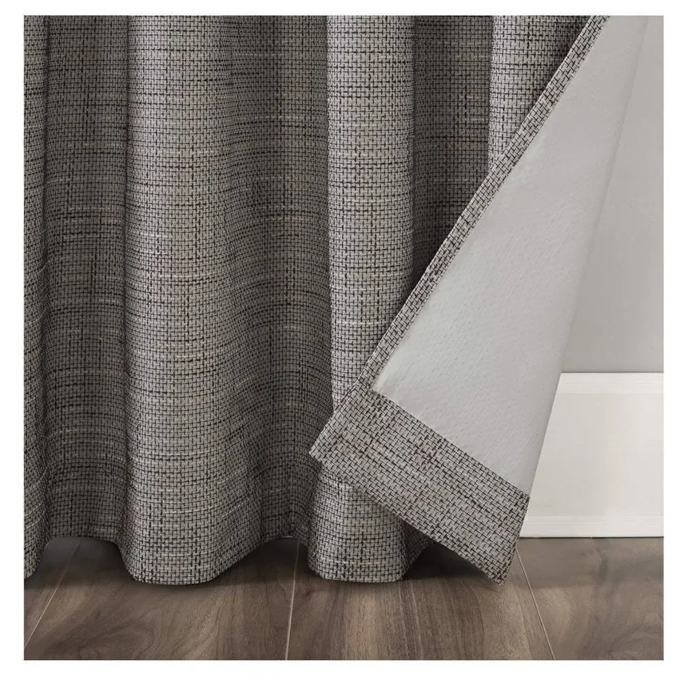 Sun Zero Brooks Burlap Weave Thermal Curtain Panel, 52